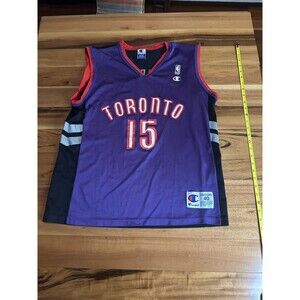Vintage Champion Toronto Raptors Vince Carter #15 NBA Men's Size 40 Jersey